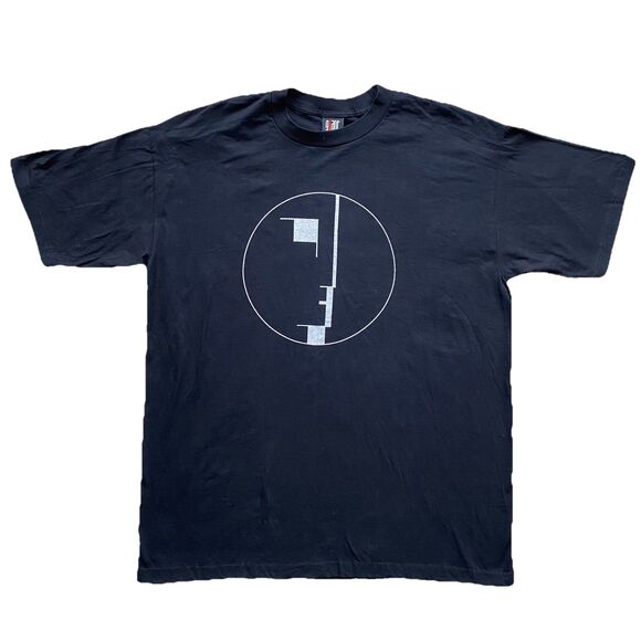 Vintage Bauhaus T Shirt Black XL Giant Tag 90s Goth Rock Band Tour Logo